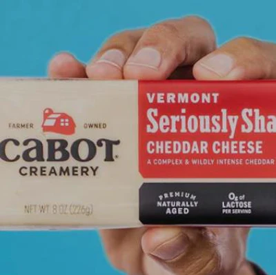 Cabot Creamery is adjusting its new cheese bar packaging to include 30% post-consumer recycled material.