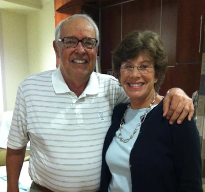 Lloyd with his wife, Martha.