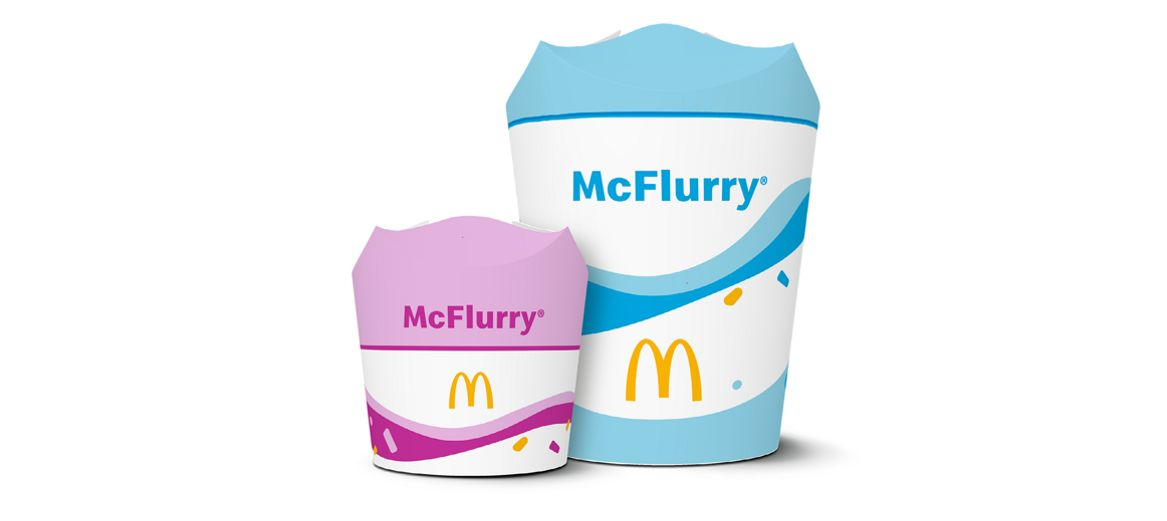 Both the Mini and Regular McFlurry will now be served in what stakeholders say is a more environmentally friendly, paper-based, four-flap cup.