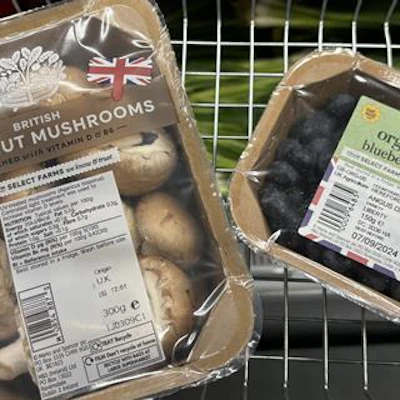 Marks & Spencer's new organic blueberry and chestnut mushroom packages are part of the company's goal to remove one billion units of plastic from its operations by 2028.