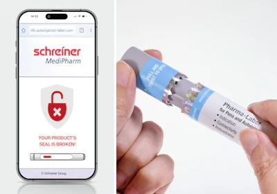 While the NFC-Label is being read, the smartphone clearly indicates if the injection device has been previously opened.