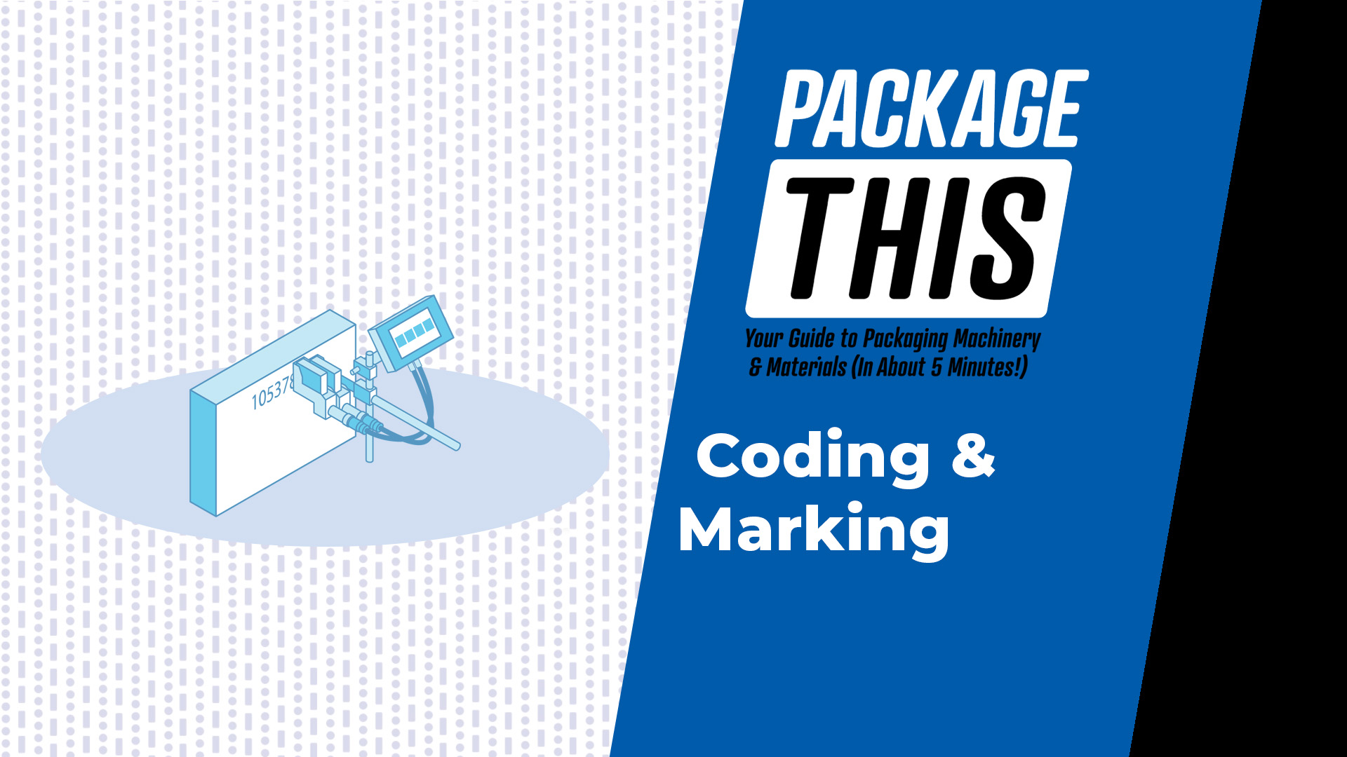 Coding And Marking Equipment Package This Video