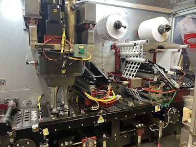 Metropolis uses a four-lane filling and lidding machine for its compostable capsules of Nespresso coffee.