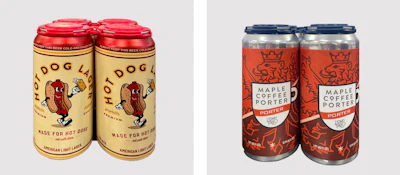 In Quad’s craft beer design study, Lion’s Tail Brewing’s Maple Coffee Porter and Explorium’s Hot Dog Lager stood out by using bold, thematic names and eye-catching illustrations—proving that sensory cues and playful nostalgia can help shoppers quickly connect with what’s in the can.