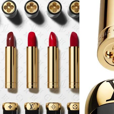 The debut collection centers on LV Rouge, a lipstick range consisting of 55 shades, symbolically aligning with the Roman numerals “LV.”