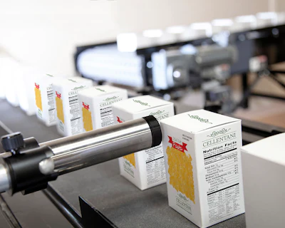 Matthews Marking Systems' MPERIA Axian Inkjet AX1000 marking on production line