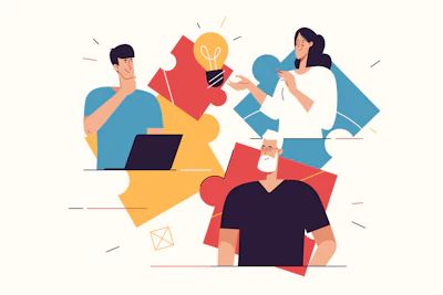 Breaking the work product into smaller parts and adding interactive elements can help to engage team members.