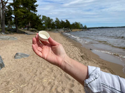 Older prototype of Blue Ocean Closures, used during pilots with Pernod Ricard's Absolut brand of vodka.