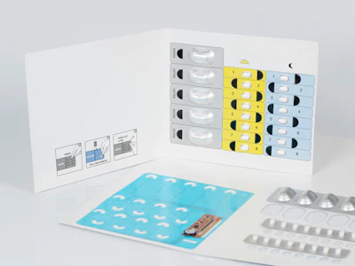 This solution, from Schreiner and Keystone, utilizes integrated electronics to convert blister packs into a real-time e-diary for capturing dosing history data.