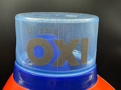 The Ultra OXI logo and the fill line indicators bars are the same color gradient in this application. However, LasX says it can get different gradients of color by varying the fill and/or intensity of the laser mark, depending on the marked material composition and the material base color.