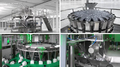 WeighPack Systems' High-Speed Rigid Container Weigh Filling System with PrimoCombi & Spindexer HS
