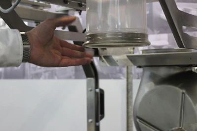 A roll-out valve reject system on Fortress gravity systems is much faster to sanitize.