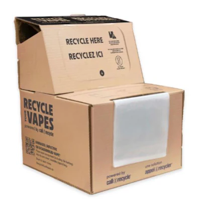 The initiative promotes the responsible collection and recycling of vape devices, particularly those with embedded batteries and complex components.