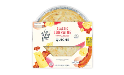 The redesigned packaging system comprises a recyclable aluminum tray paired with a protective film seal and an upgraded, recyclable paperboard sleeve.