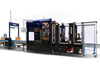 The DecisionTower adds an AI-enabled layer of intelligence to the packaging process. Using a combination of 2D and 3D computer vision supported by AI, it captures the dimensions of each case and its contents before void fill is dispensed