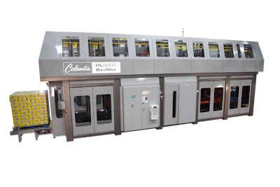 Columbia Machine's HL9200 BevMax High Level Palletizer