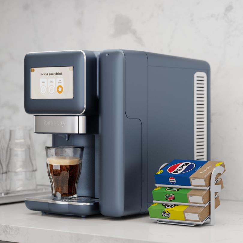 The system is designed to replace traditional bottled and canned beverages, potentially reducing single-use packaging by up to 80% and halving associated carbon emissions.