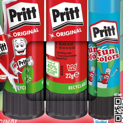 The blister packs are made from FSC-certified cardboard, and Henkel has reduced the environmental footprint of the back-of-pack communication by switching to black-and-white printing.