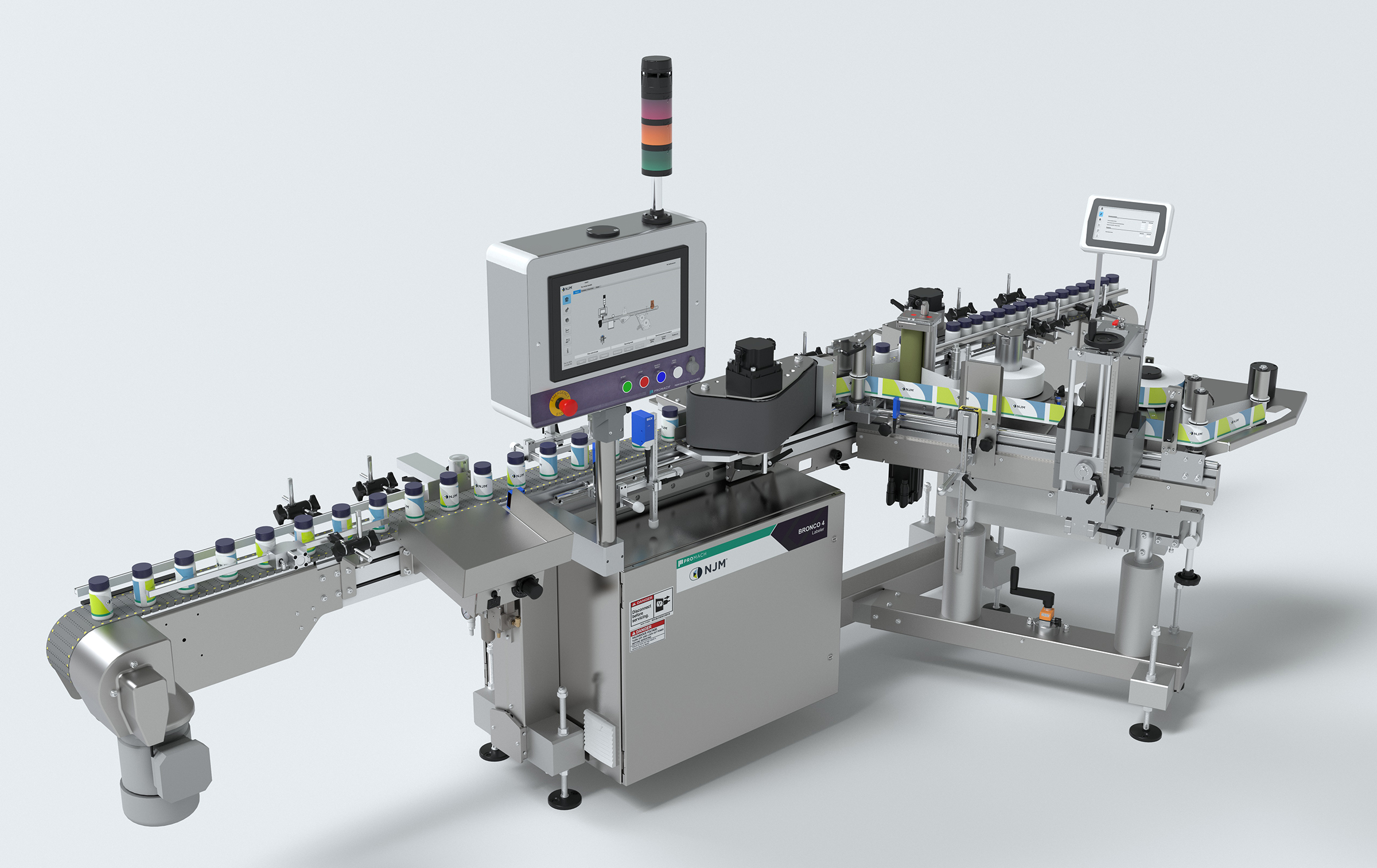 NJM&rsquo;s Bronco 4 pressure-sensitive labeler