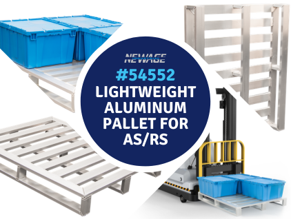 #54552 Lightweight Aluminum Pallet For Asrs Square Graphic (422x318)