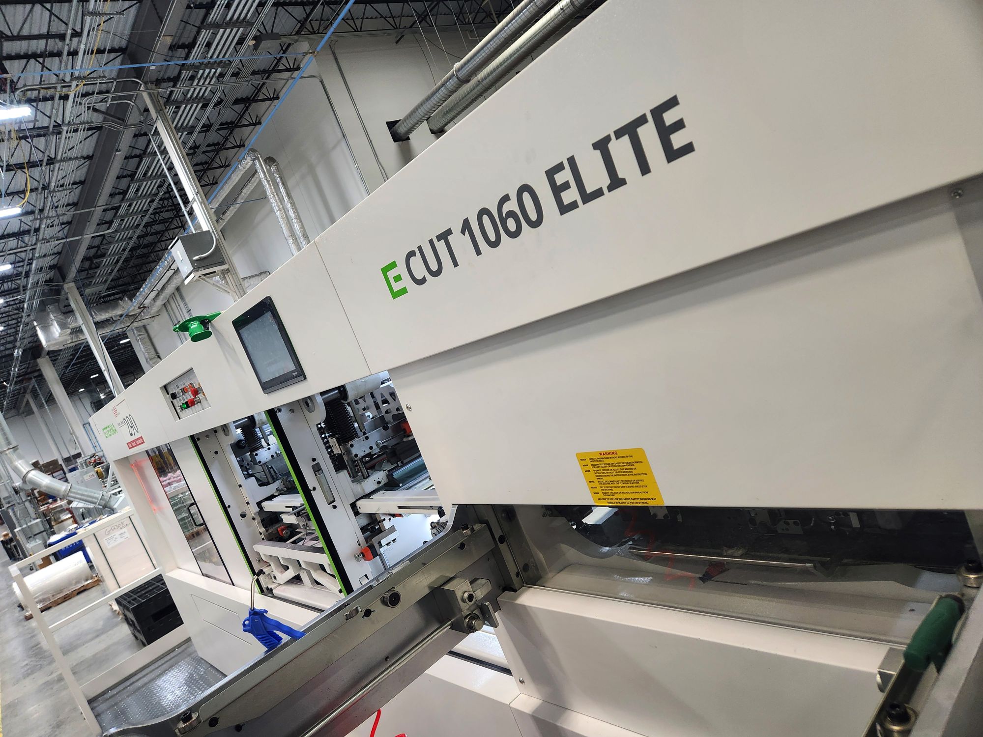 Colbert&rsquo;s latest equipment installation - an Eterna ECUT 1060 Elite blanking die cutter.