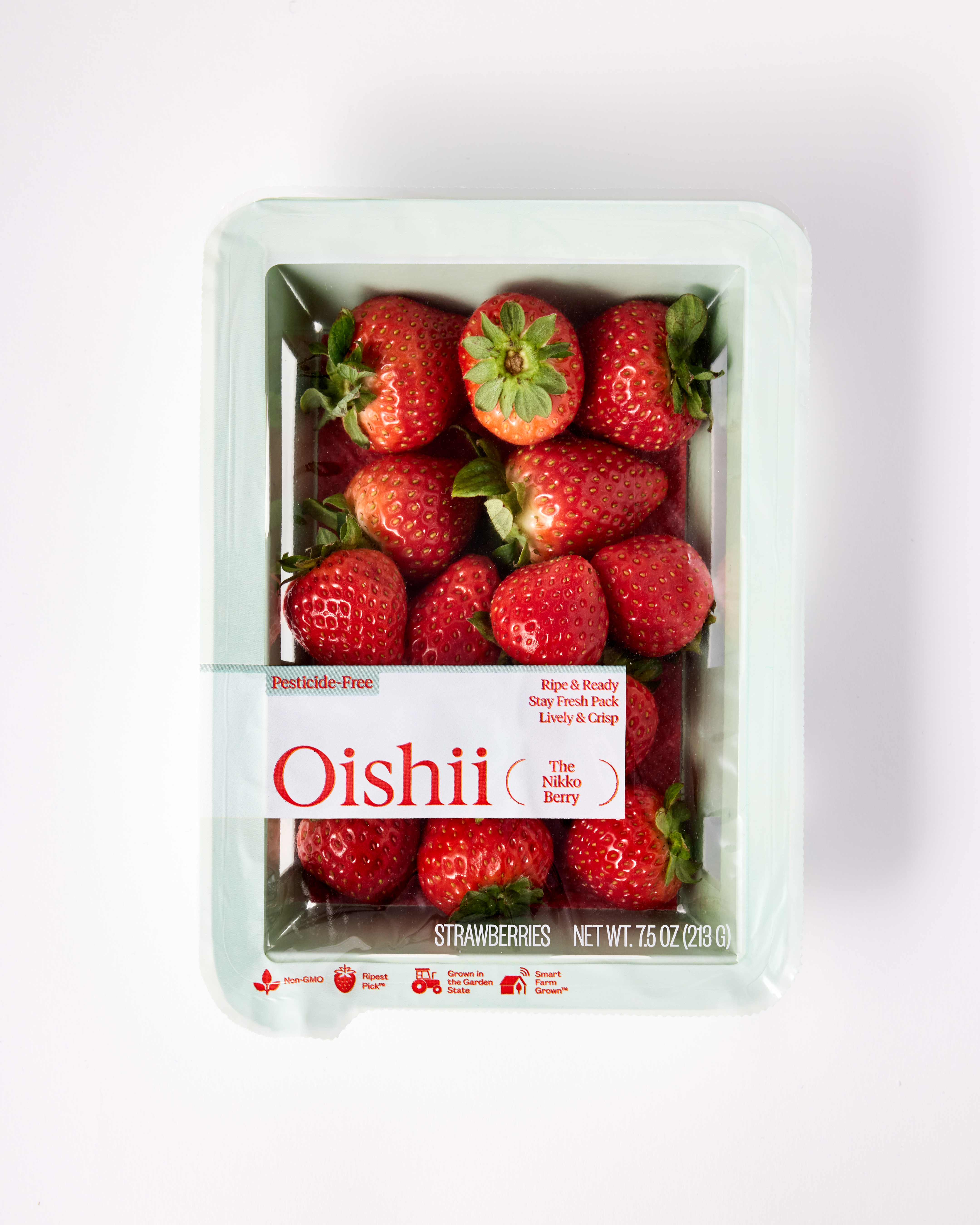 Oishii's updated pack reduces plastic material usage by 80%.