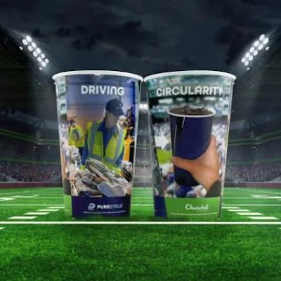 The souvenir cups are part of Churchill&rsquo;s Run It Back product line, which is designed to incorporate up to 100% recycled polypropylene and support both reusability and recyclability.
