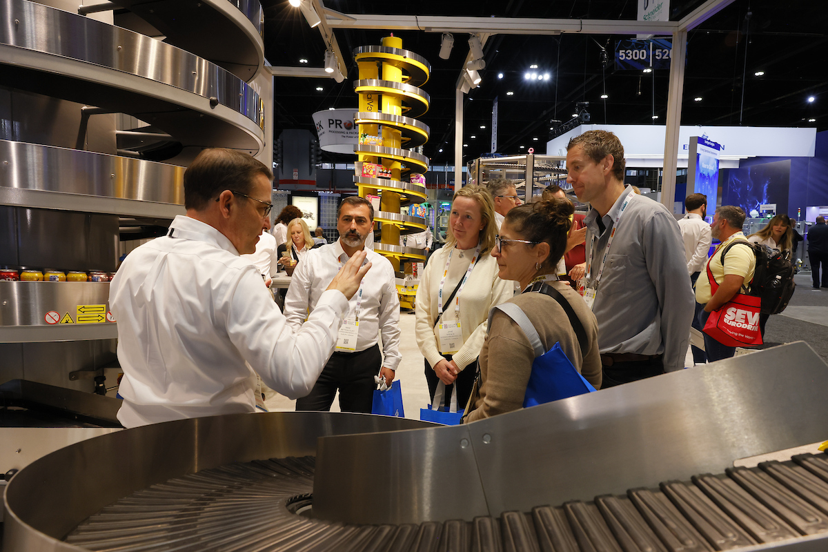 Scene from the show floor at PACK EXPO International 2024.