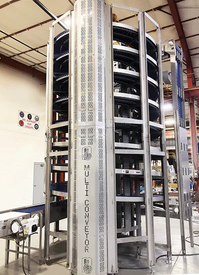 Sanitary Ambient Cooling Spiral By Multi Conveyor Digital