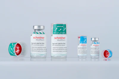 Cap-Lock for Vials is adaptable to various vial sizes and combines an irreversible first-opening indication with RFID and NFC functionality.