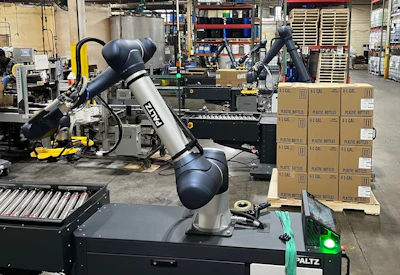 Nyco Products has deployed four modular cobot palletizing systems across its end-of-line operations, enabling flexible, space-efficient automation to support high-mix production and reduce reliance on manual stacking.